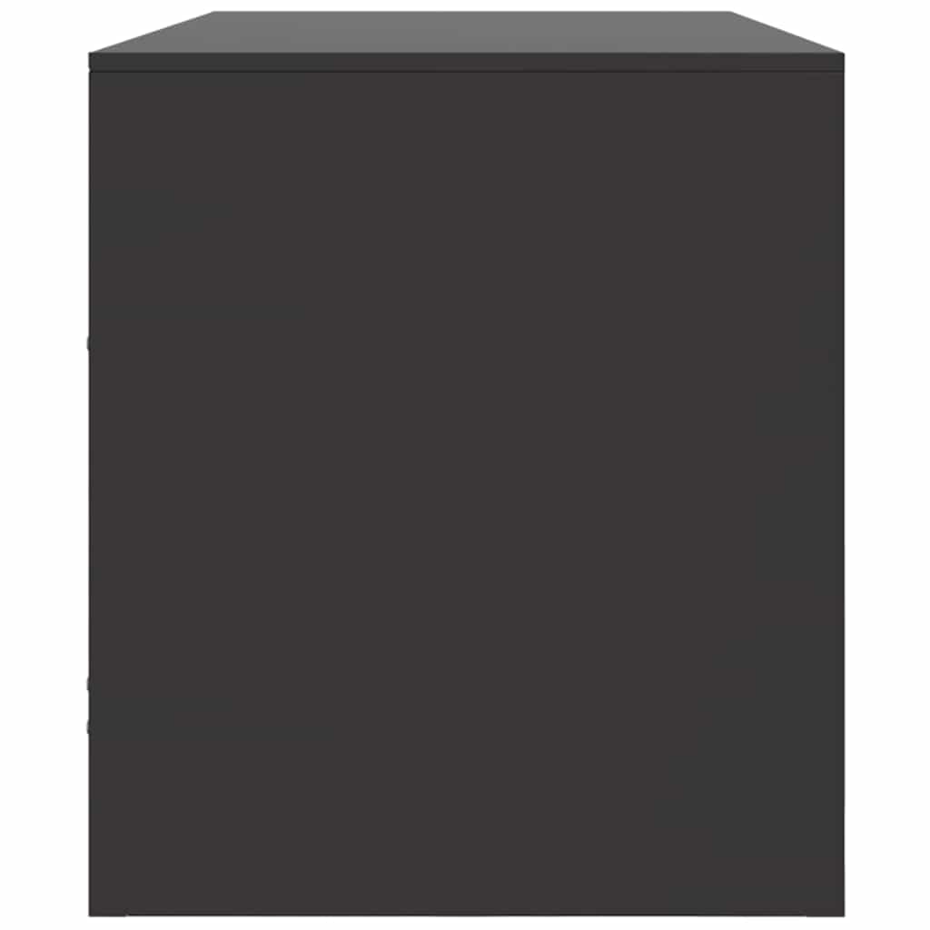 TV stand, black, 99x39x44cm, steel