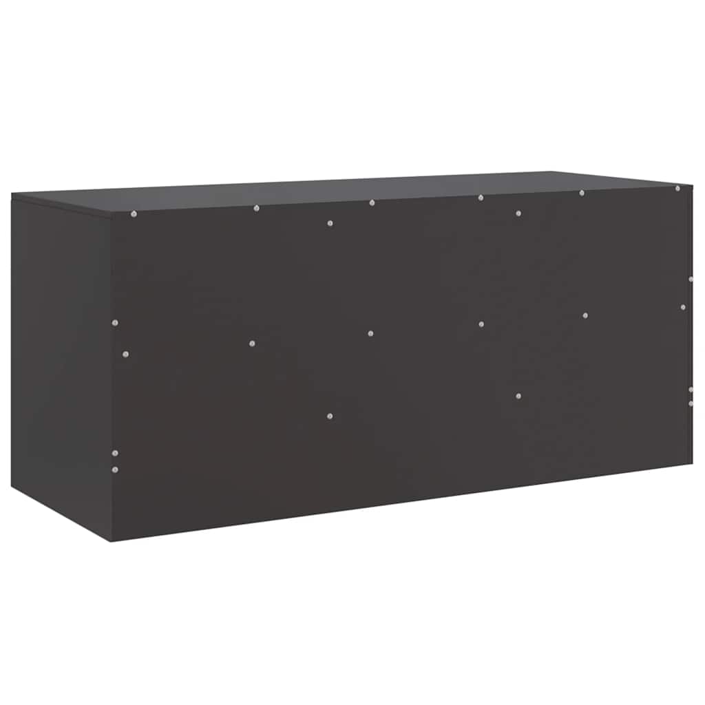 TV stand, black, 99x39x44cm, steel