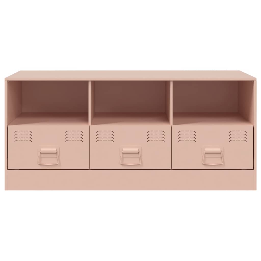 TV cabinet, pink, 99x39x44cm, steel