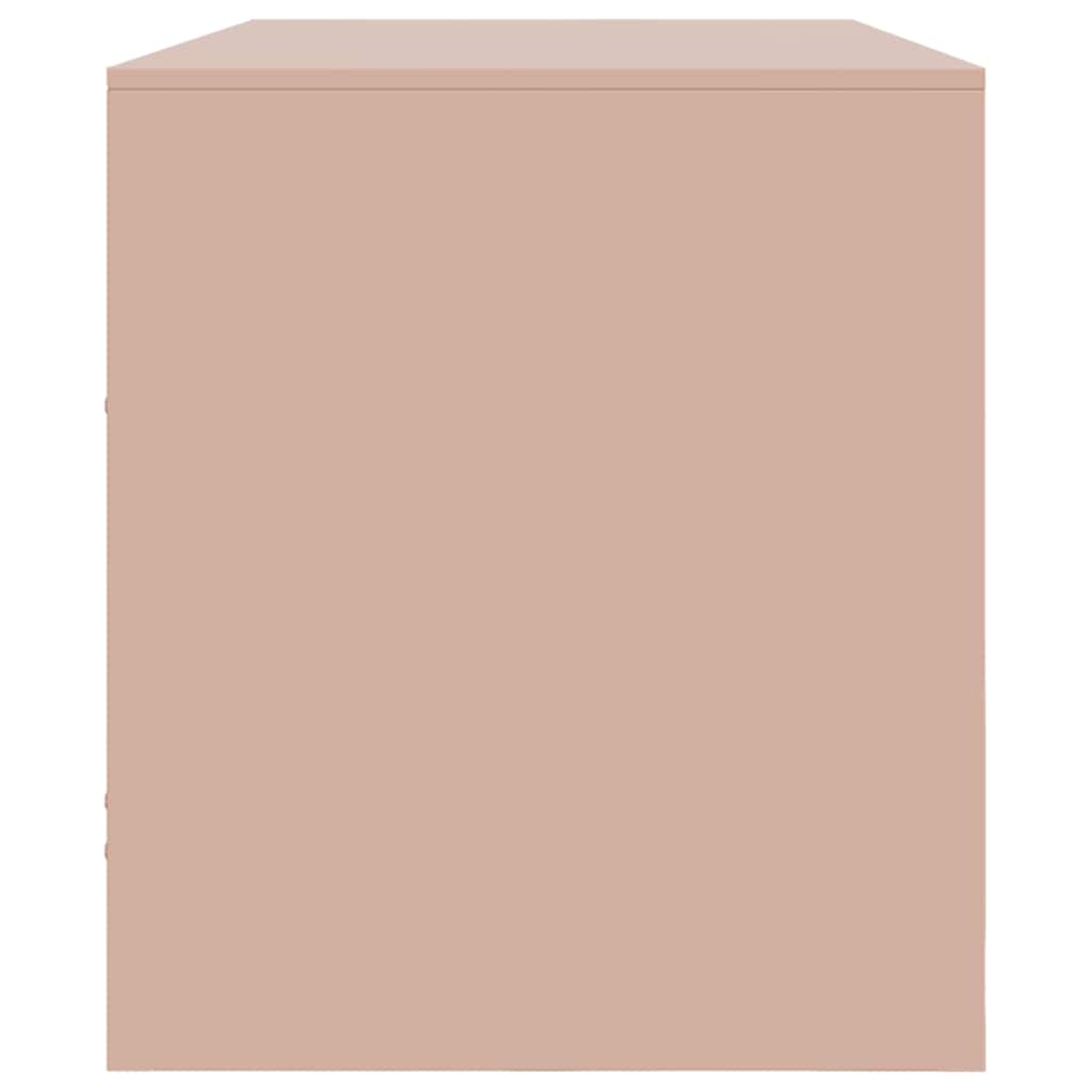 TV cabinet, pink, 99x39x44cm, steel