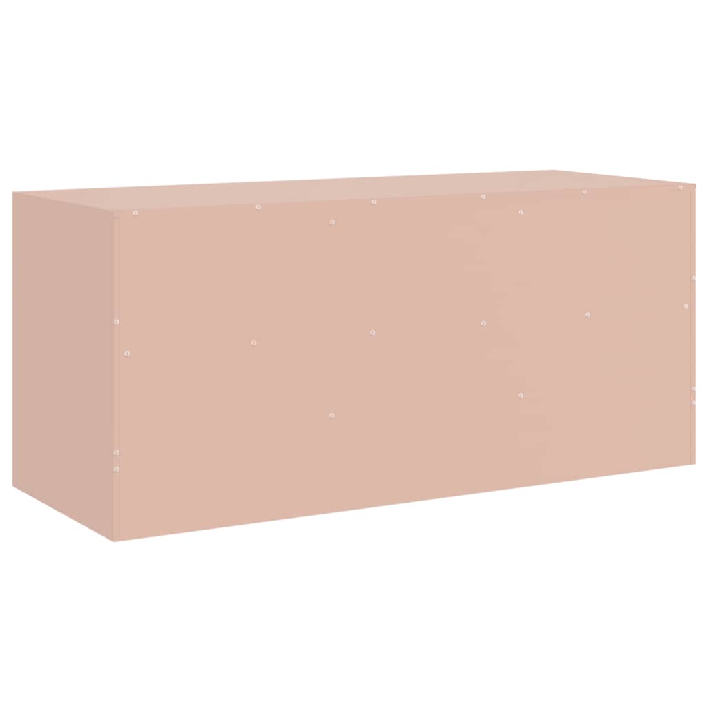 TV cabinet, pink, 99x39x44cm, steel