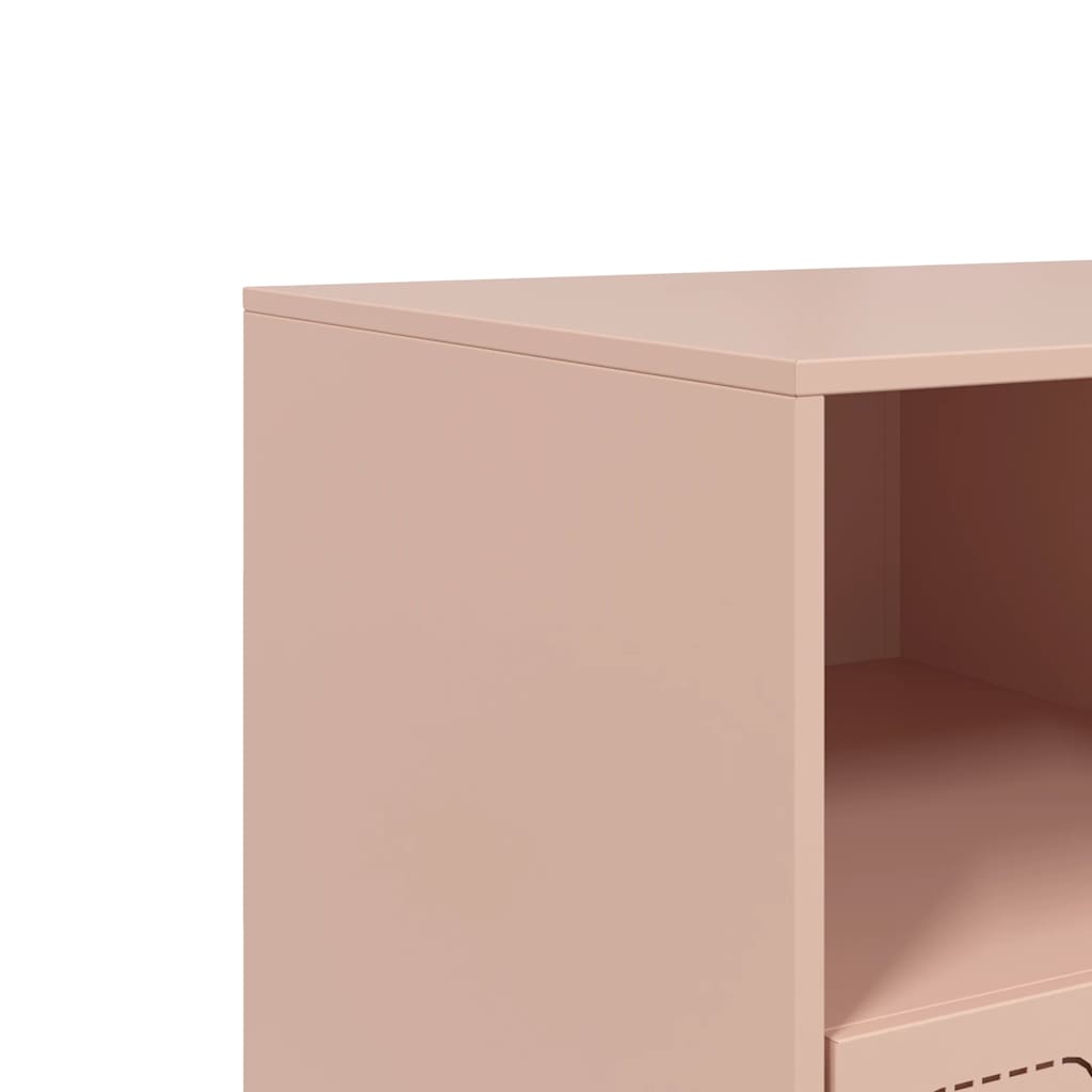 TV cabinet, pink, 99x39x44cm, steel