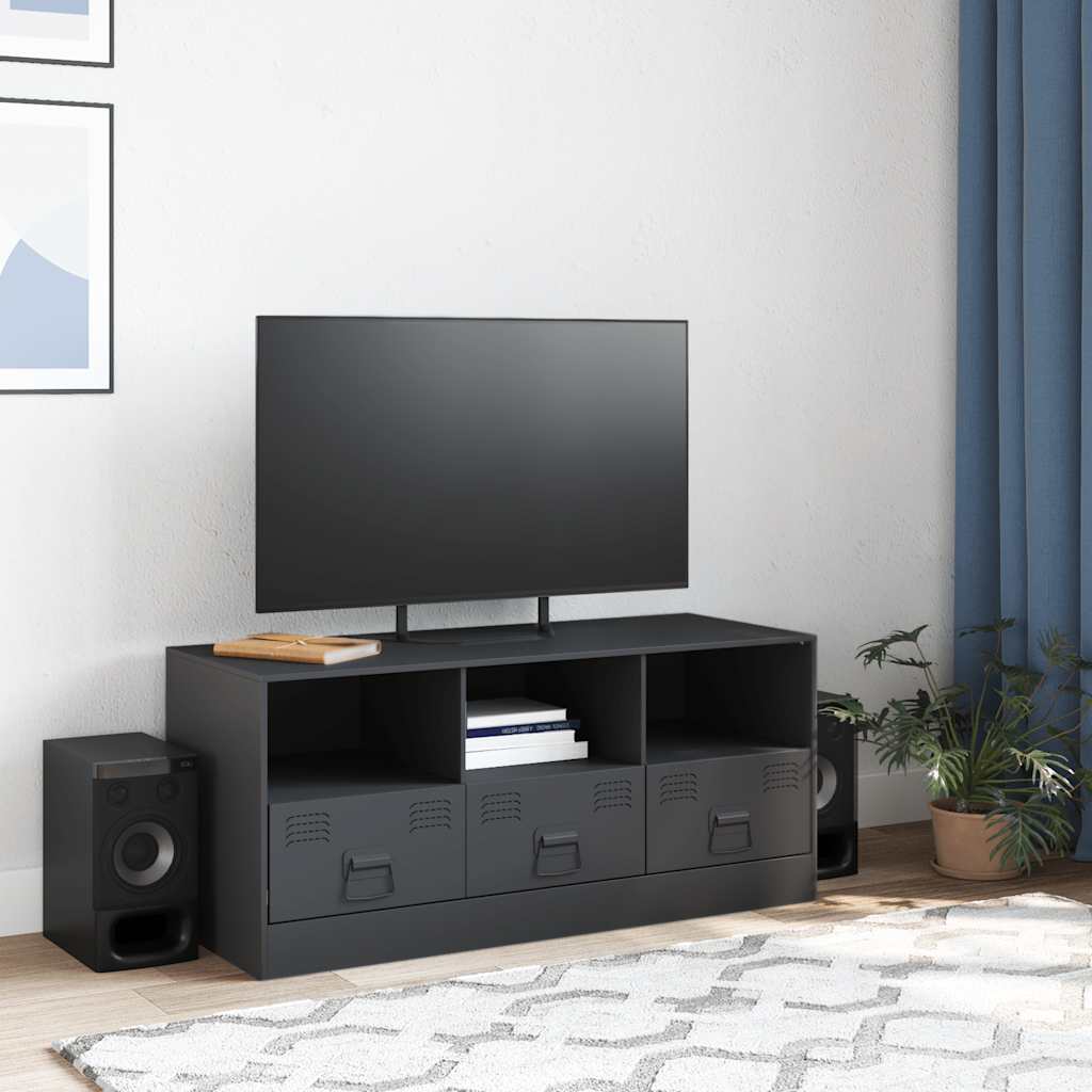 TV skapītis, antracīts, 99x39x44cm, tērauds