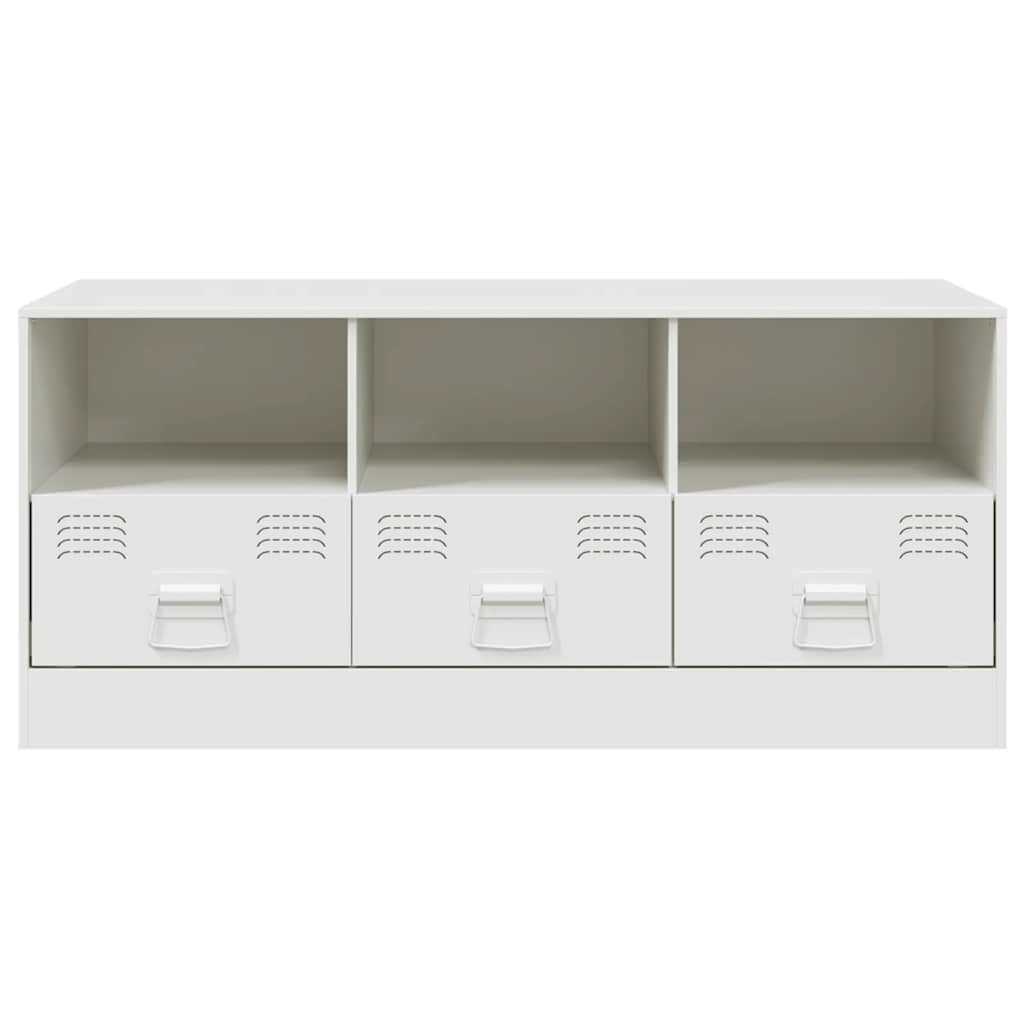 TV cabinet, white, 99x39x44cm, steel
