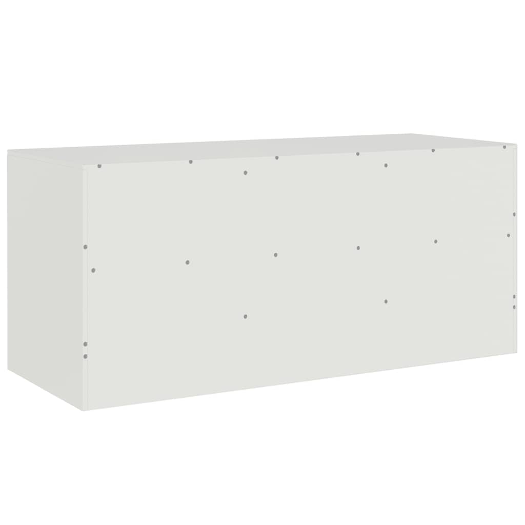 TV cabinet, white, 99x39x44cm, steel