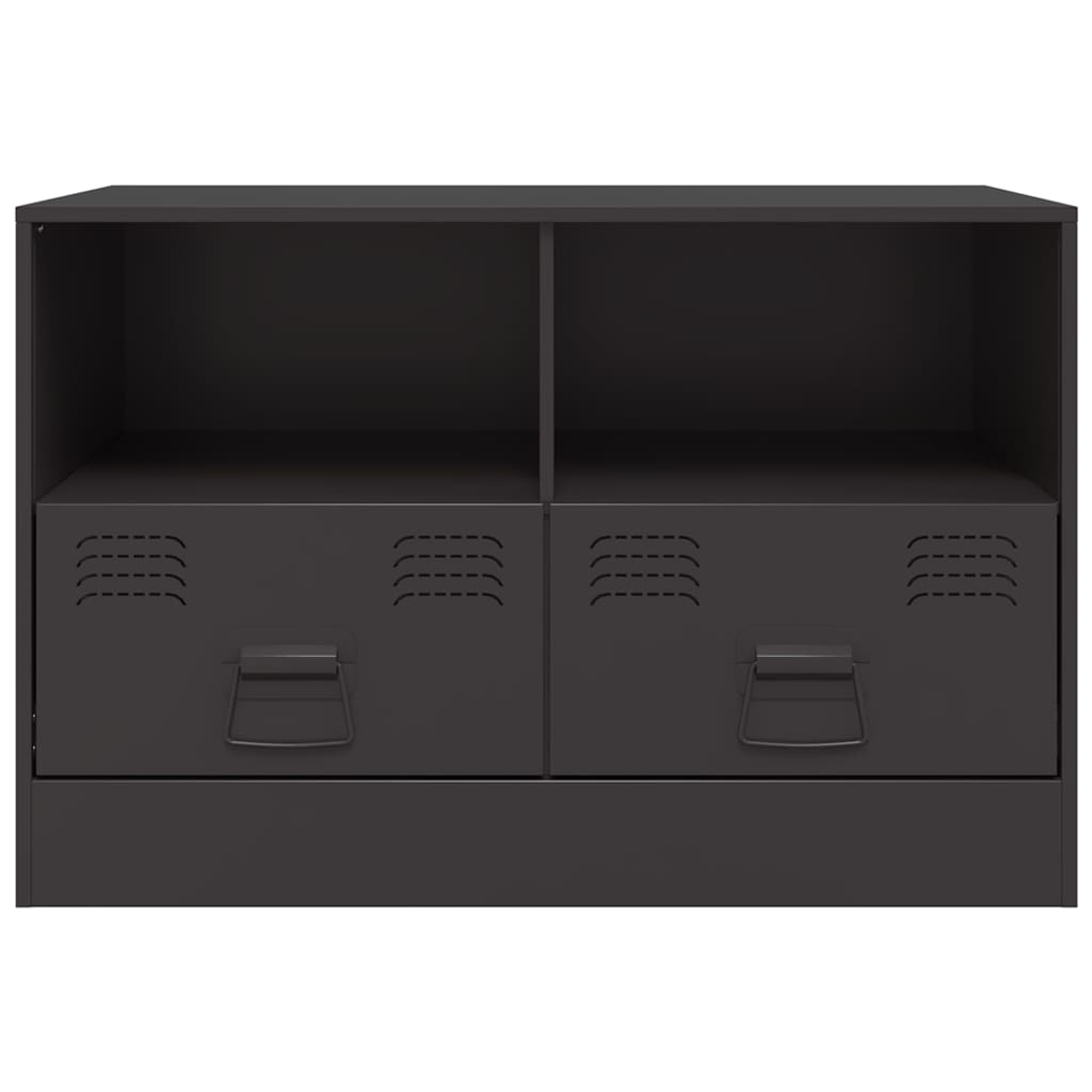 TV cabinets, 2 pcs., black, 67x39x44cm, steel