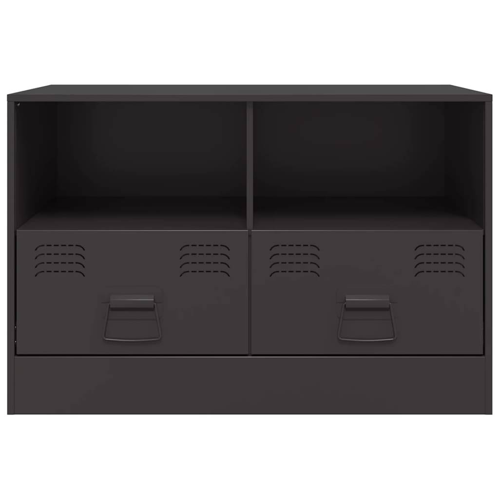 TV cabinets, 2 pcs., black, 67x39x44cm, steel