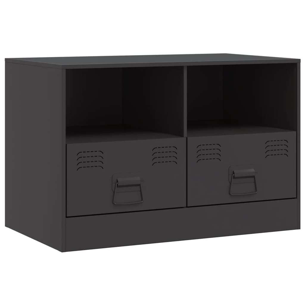 TV cabinets, 2 pcs., black, 67x39x44cm, steel