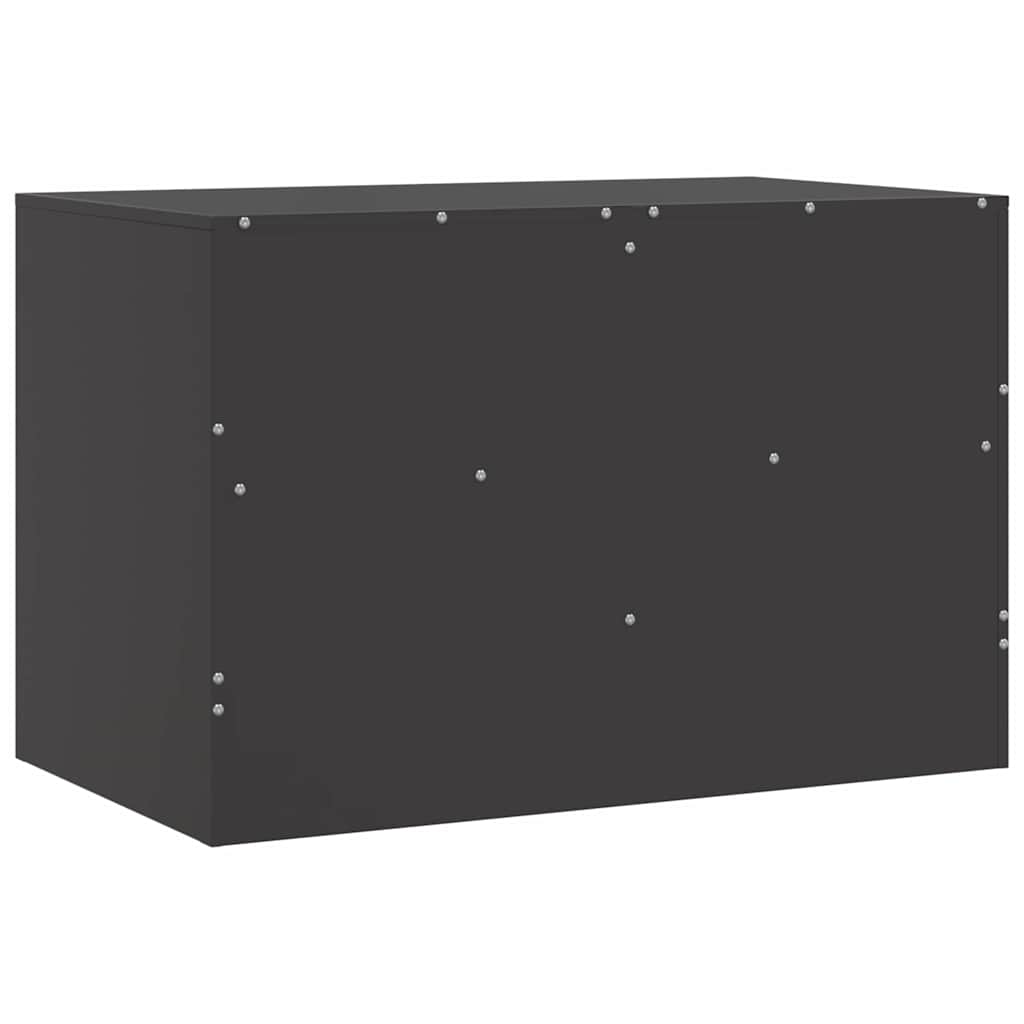 TV cabinets, 2 pcs., black, 67x39x44cm, steel