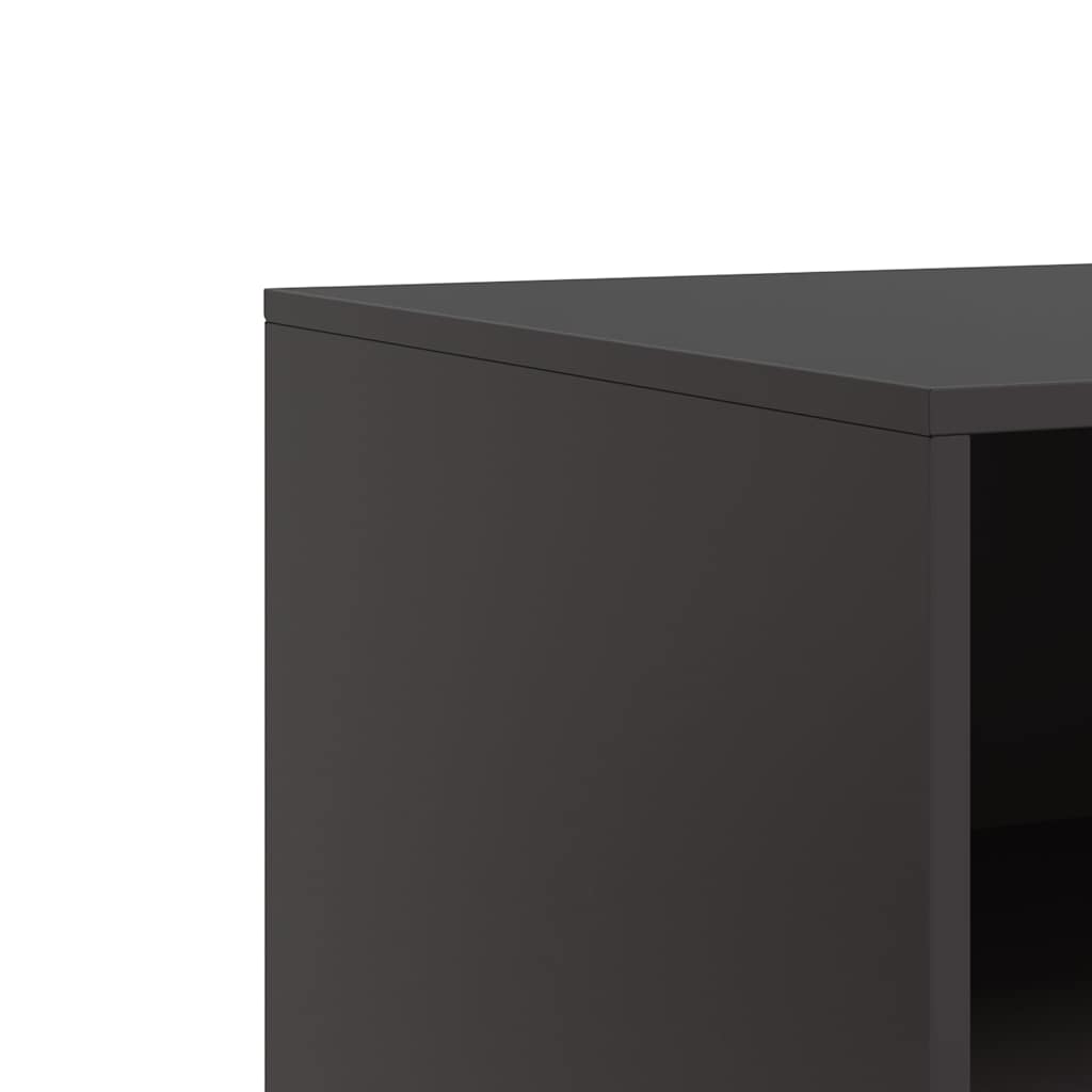 TV cabinets, 2 pcs., black, 67x39x44cm, steel
