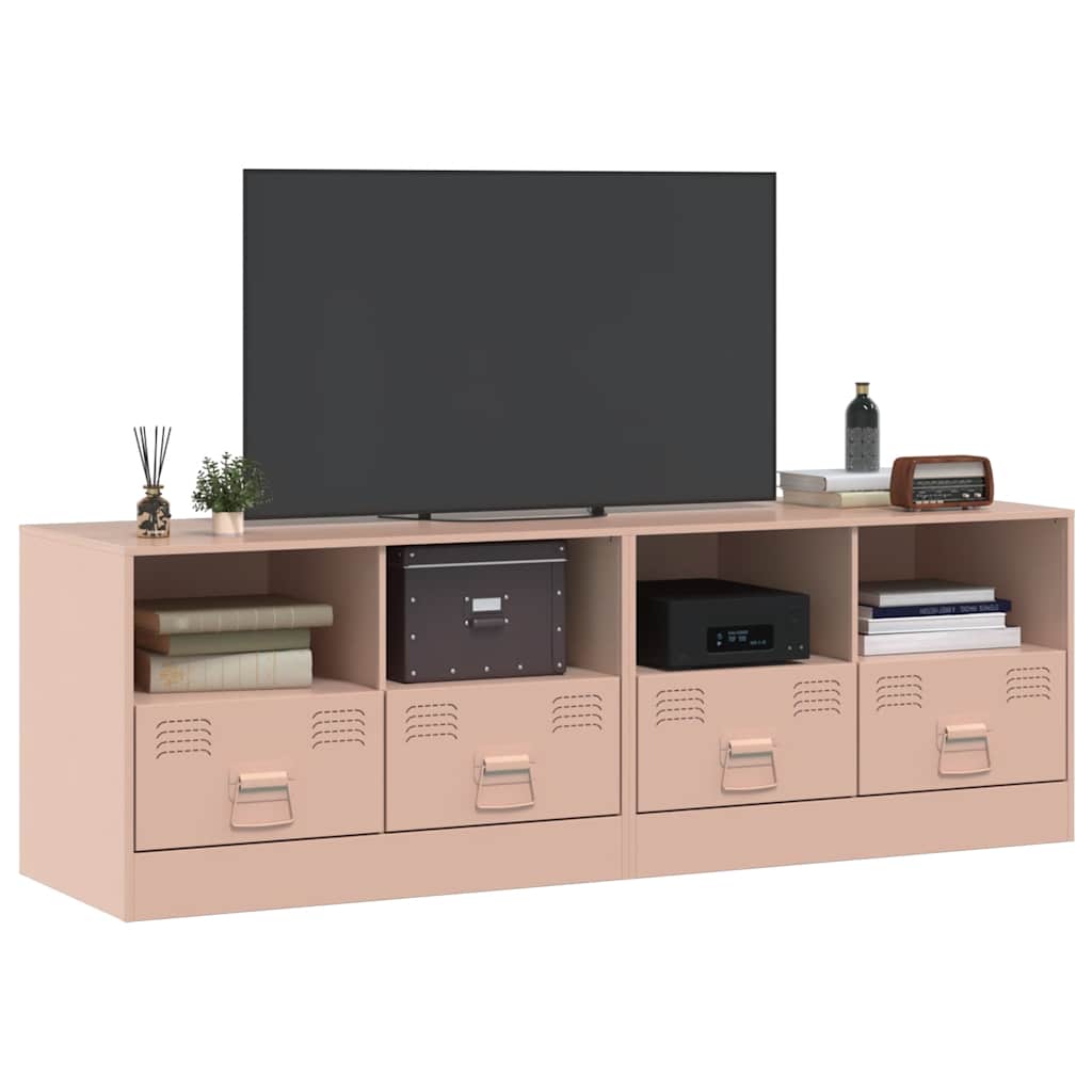 TV stands, 2 pcs., pink, 67x39x44cm, steel