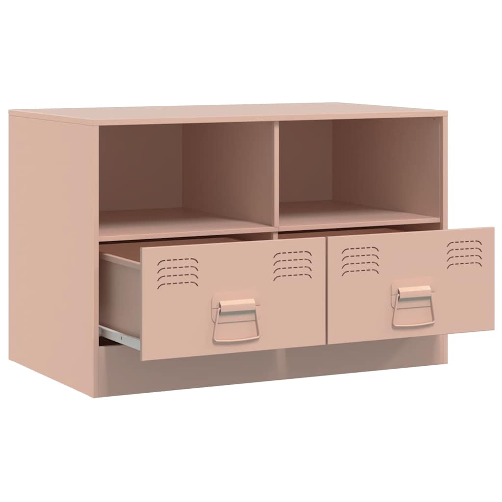 TV stands, 2 pcs., pink, 67x39x44cm, steel