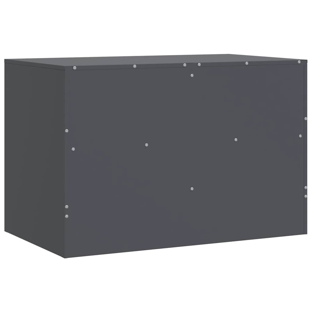 Televizoriaus spintelės, 2vnt., antracito, 67x39x44cm, plienas