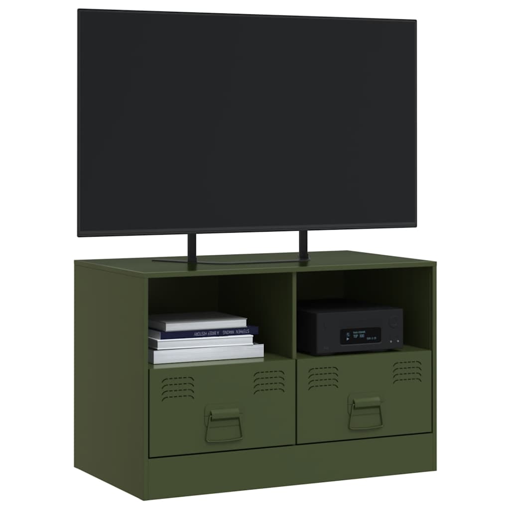 TV skapītis, olīvzaļš, 67x39x44cm, tērauds