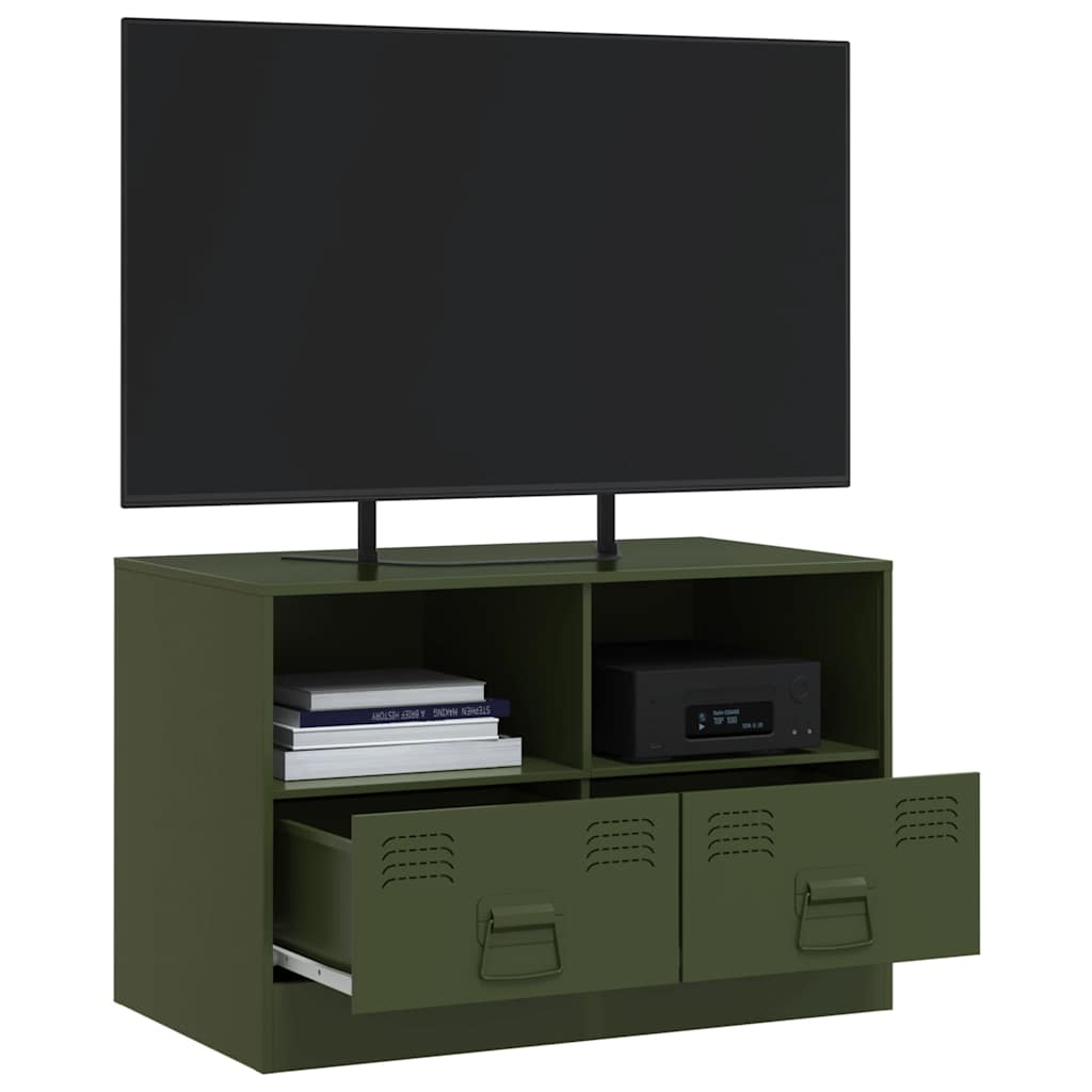 TV skapītis, olīvzaļš, 67x39x44cm, tērauds