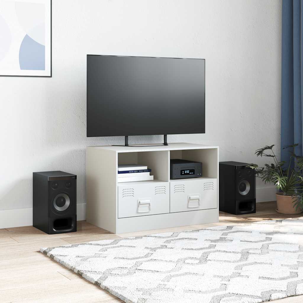 TV skapītis, balts, 67x39x44cm, tērauds