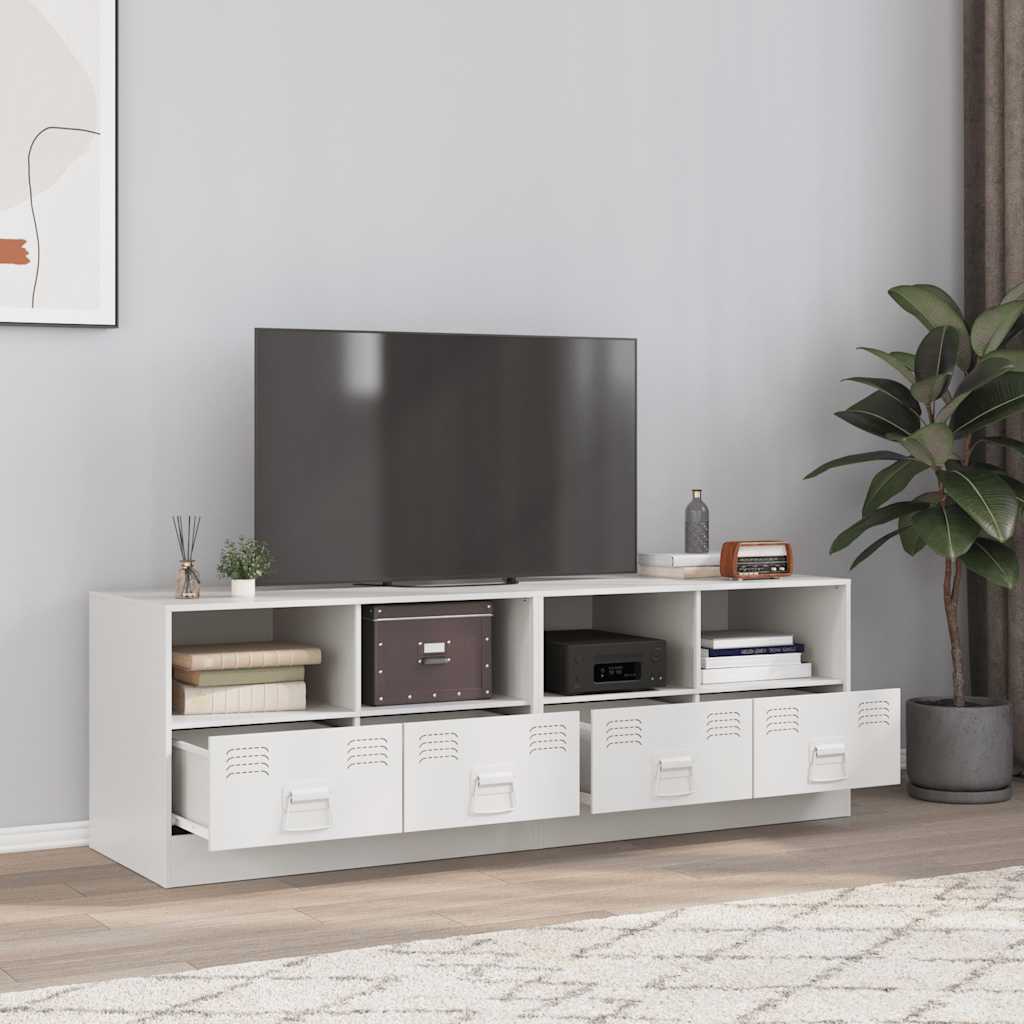 TV cabinets, 2 pcs., white, 67x39x44cm, steel