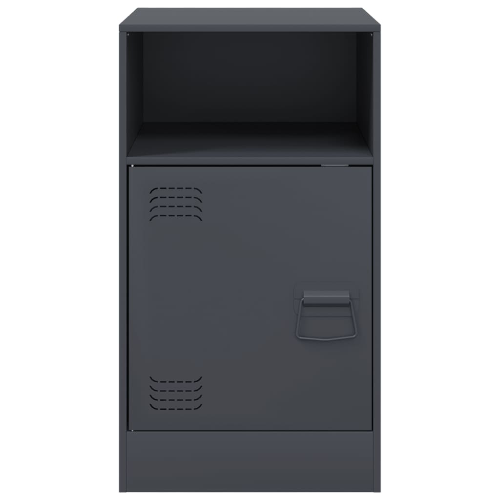 Naktsskapīši, 2 gab., antracītā krāsā, 34,5x39x62cm, tērauds