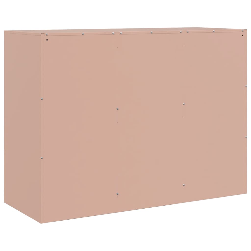 Šoninė spintelė, rožinės spalvos, 99x39x73cm, plienas