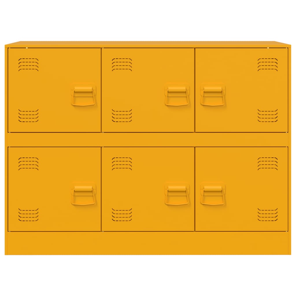 Sideboard, mustard yellow, 99x39x73cm, steel