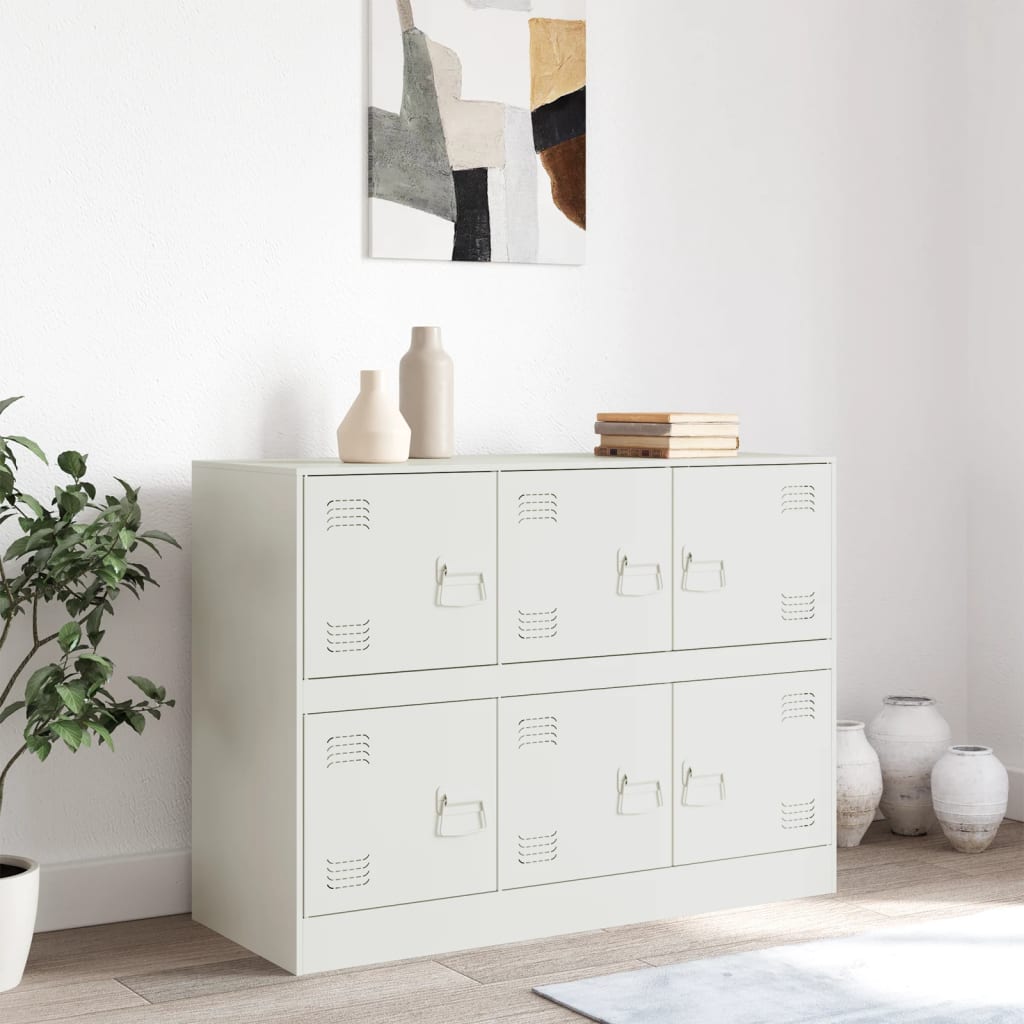 Sideboard, white, 99x39x73cm, steel