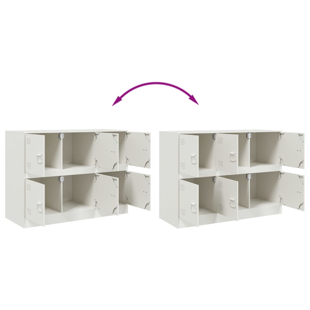 Sideboard, white, 99x39x73cm, steel