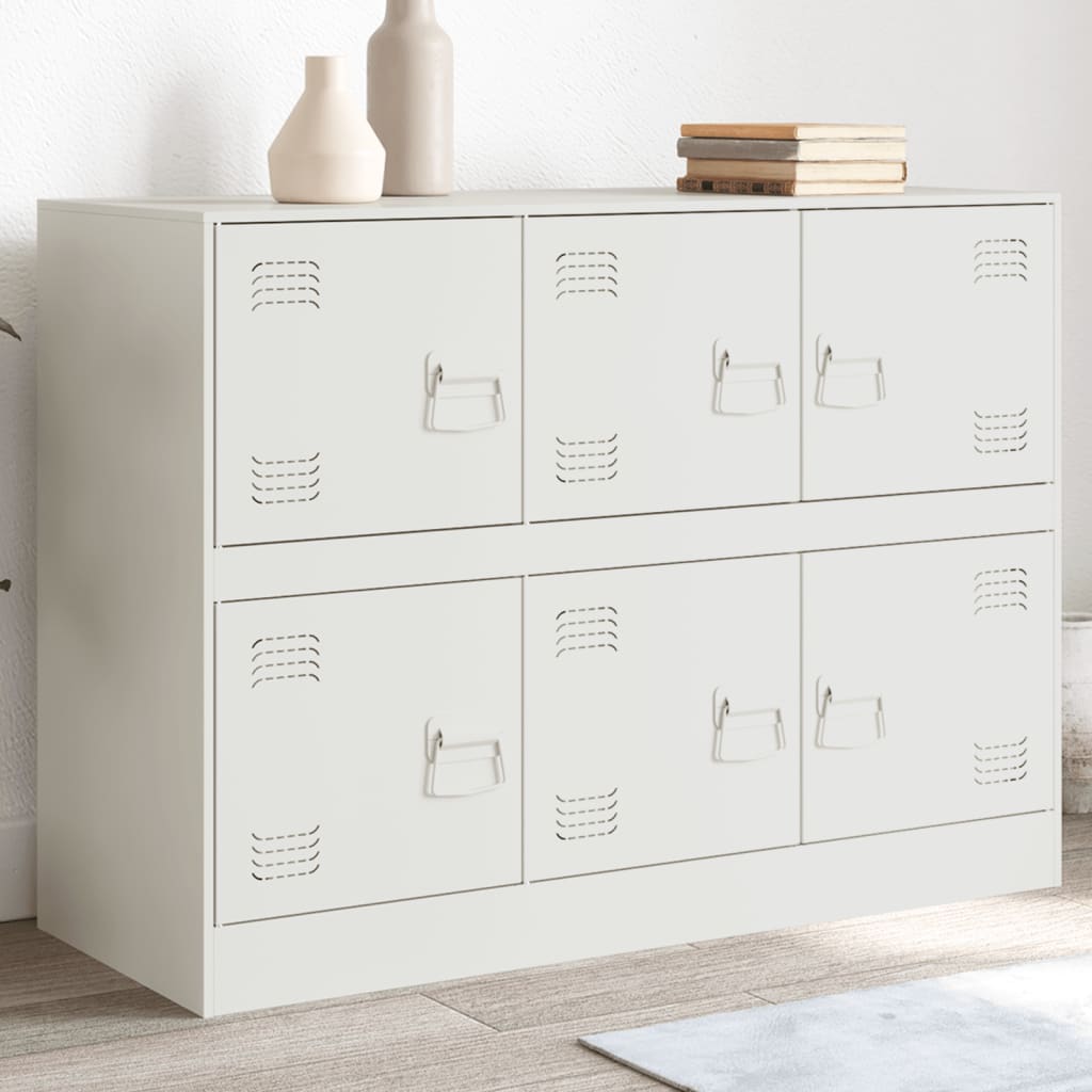 Sideboard, white, 99x39x73cm, steel