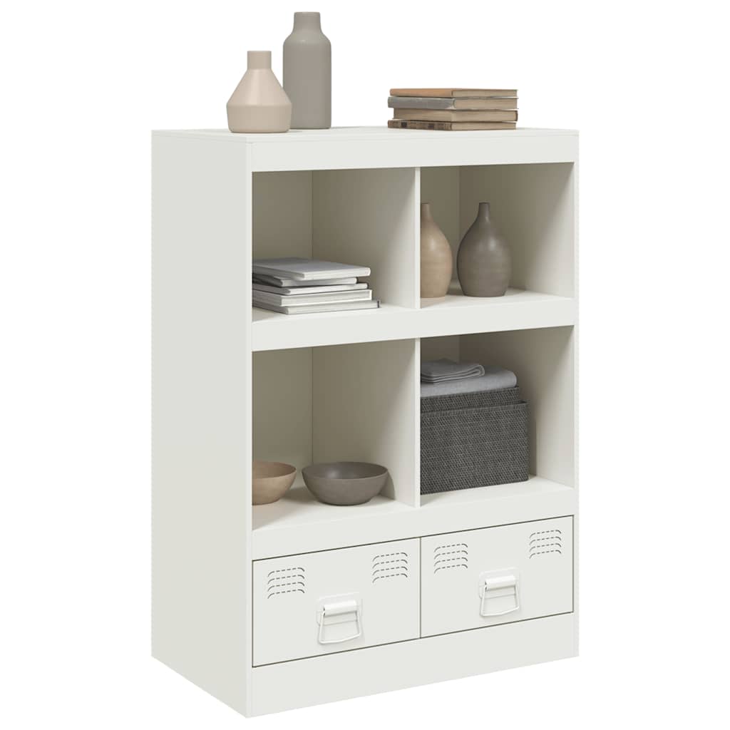 Chest of drawers, white, 67x39x95cm, steel