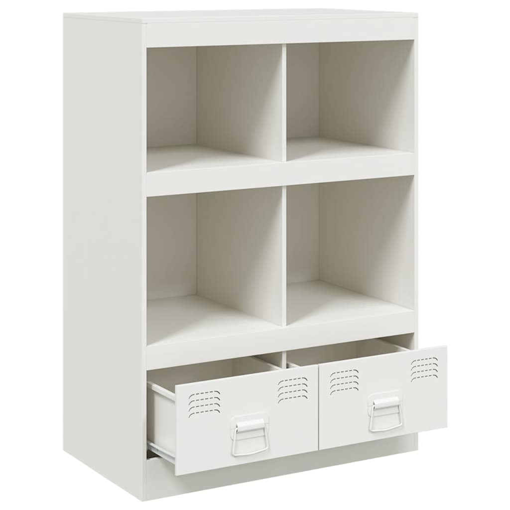 Chest of drawers, white, 67x39x95cm, steel