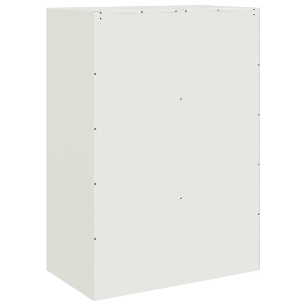 Chest of drawers, white, 67x39x95cm, steel
