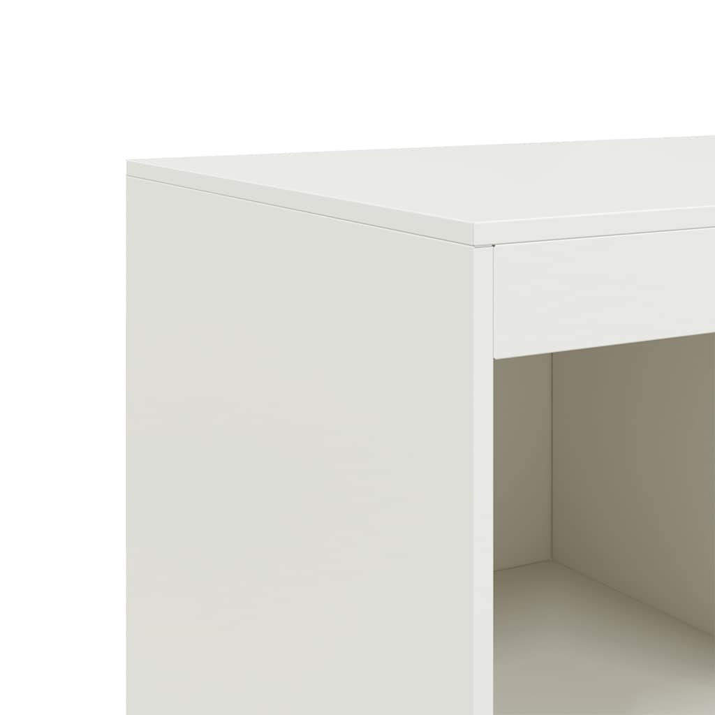 Chest of drawers, white, 67x39x95cm, steel