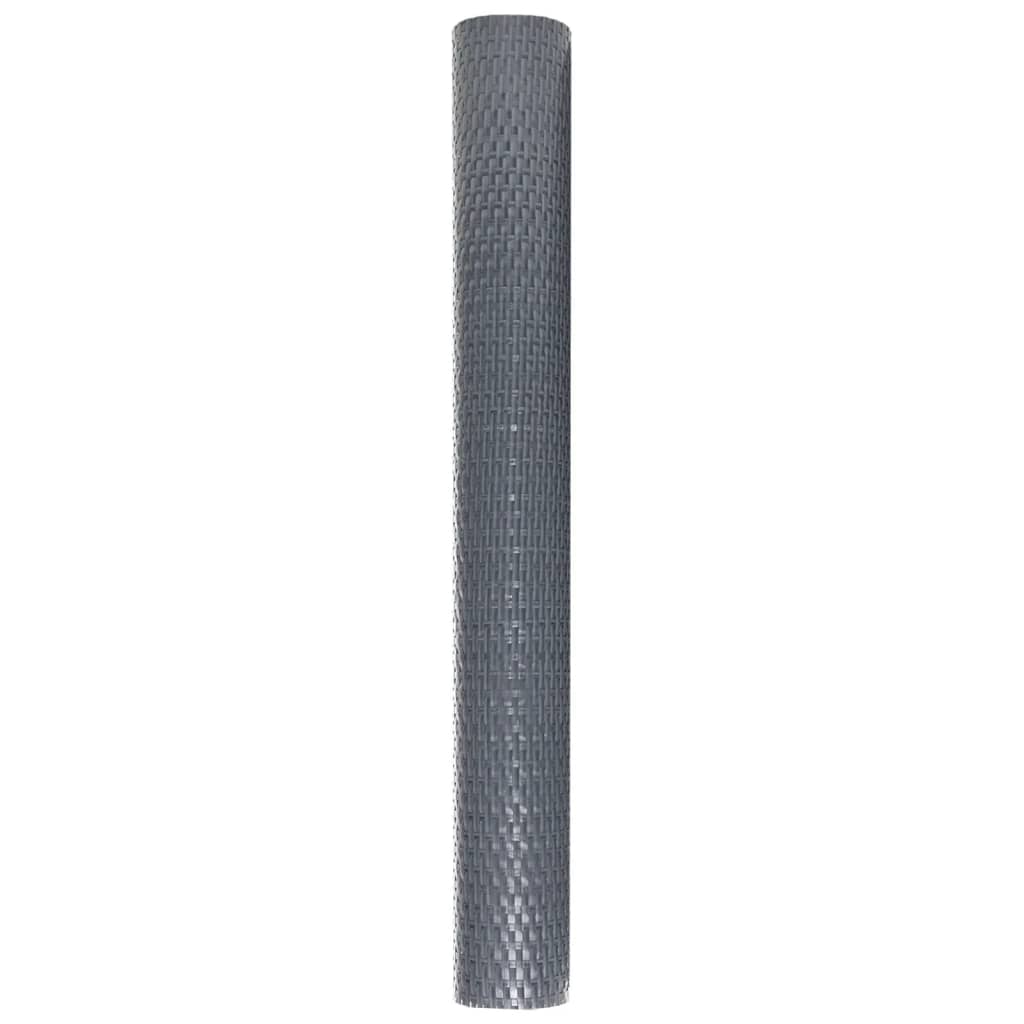 Balcony screen, anthracite, 300x80cm, polyrattan