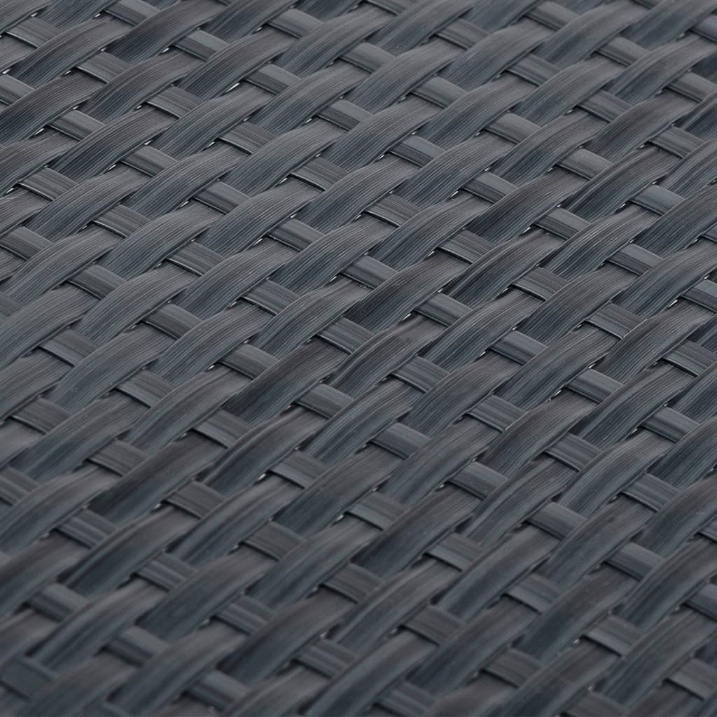 Balcony screen, anthracite, 300x80cm, polyrattan