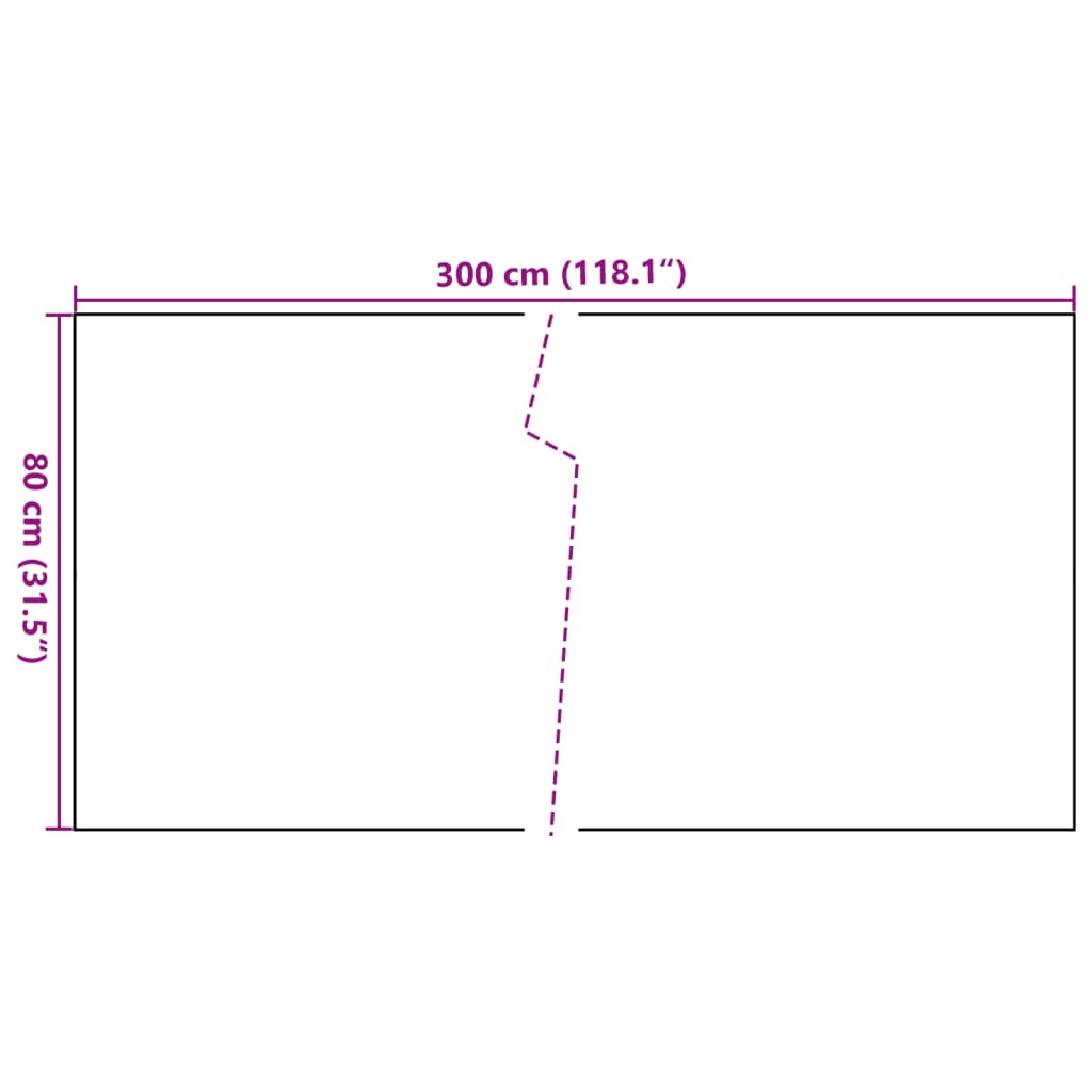 Balcony screen, anthracite, 300x80cm, polyrattan