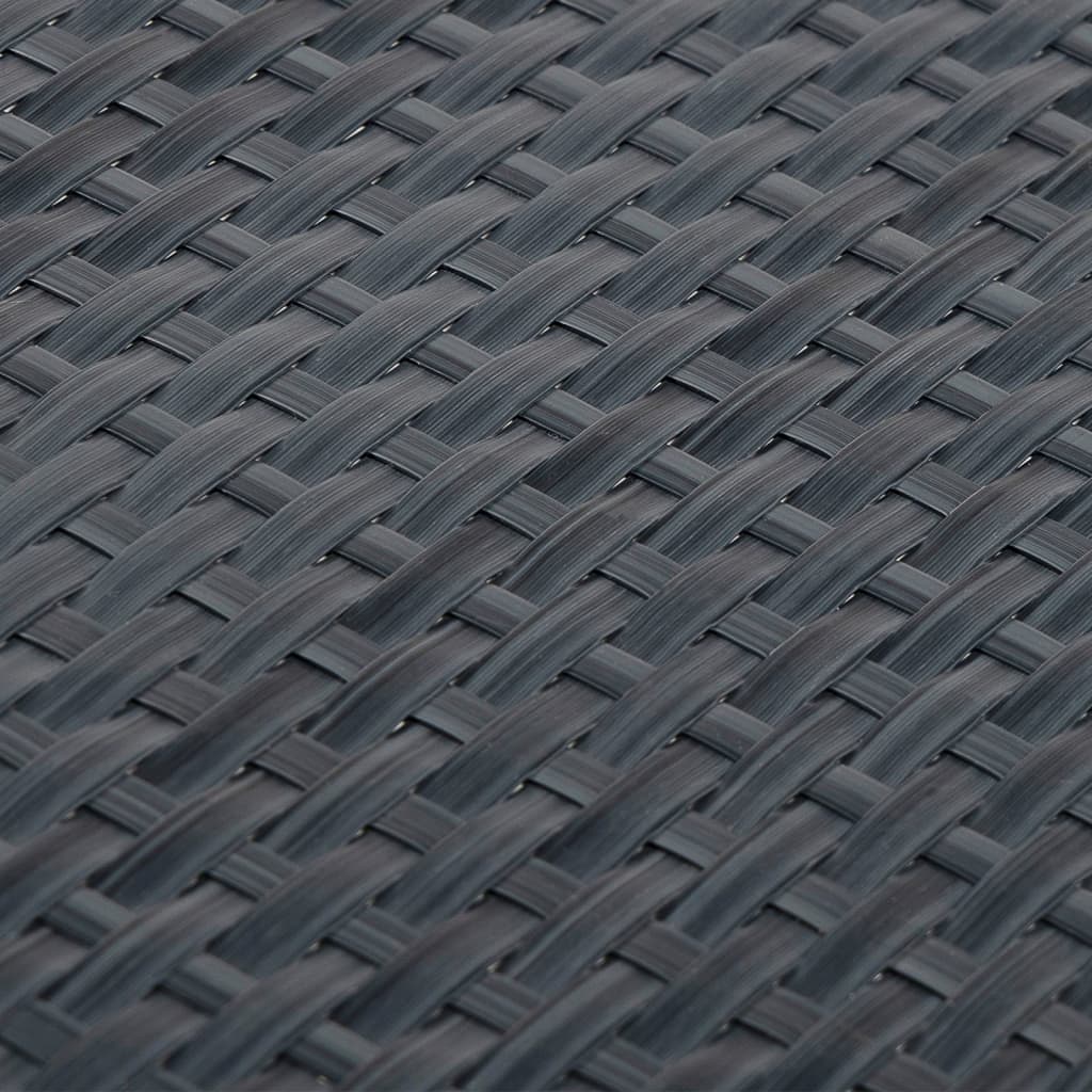 Balkono pertvara, antracito spalvos, 600x100cm, poliratanas