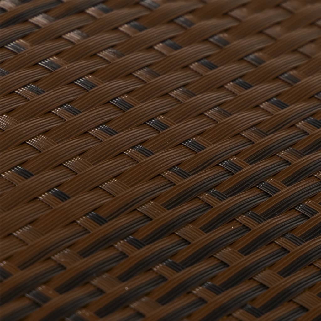 Balkono pertvara, rudos/juodos spalvos, 300x100cm, poliratanas