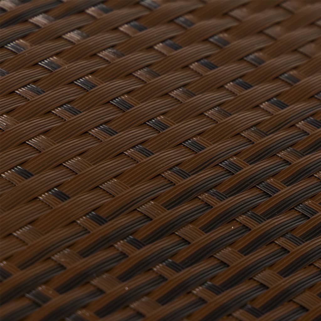 Balkono pertvara, rudos/juodos spalvos, 400x100cm, poliratanas