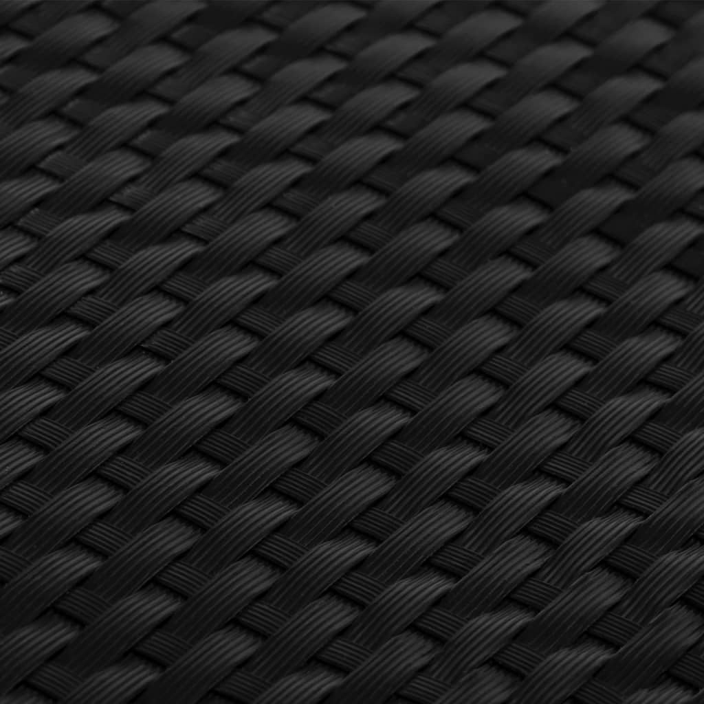 Balkono pertvara, juodos spalvos, 300x100cm, poliratanas