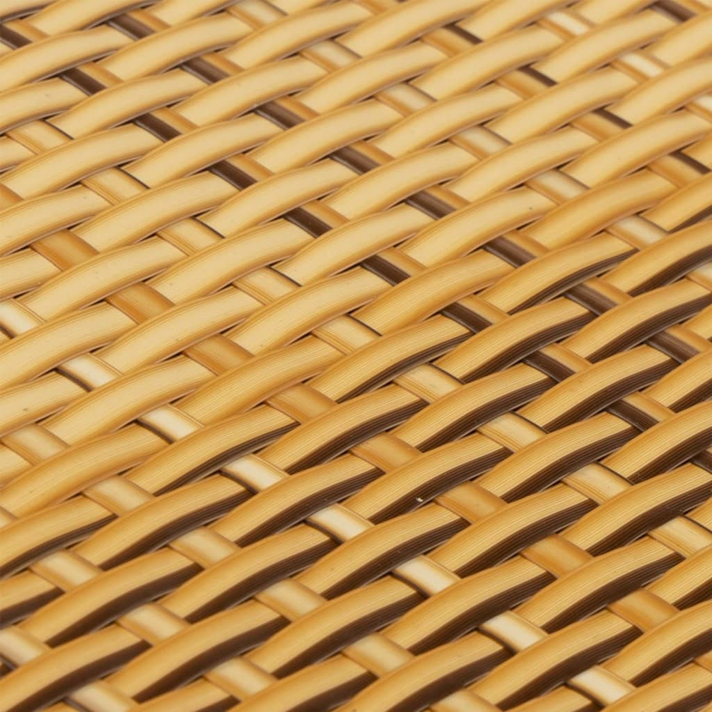 Balcony screens, 10 pcs, brown, 255x19cm, polyrattan