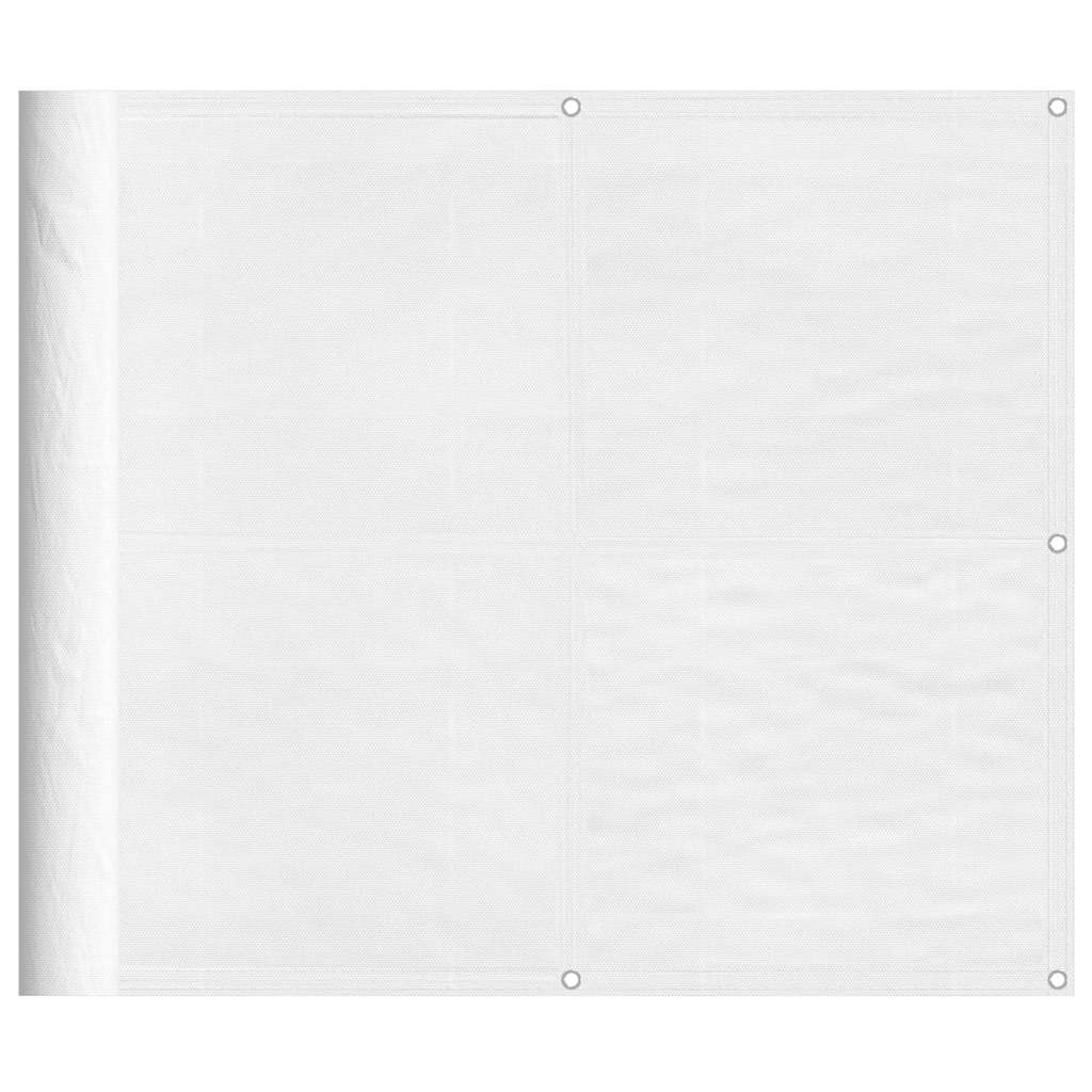 Balcony privacy screen, white, 90x800cm, 100% Oxford polyester