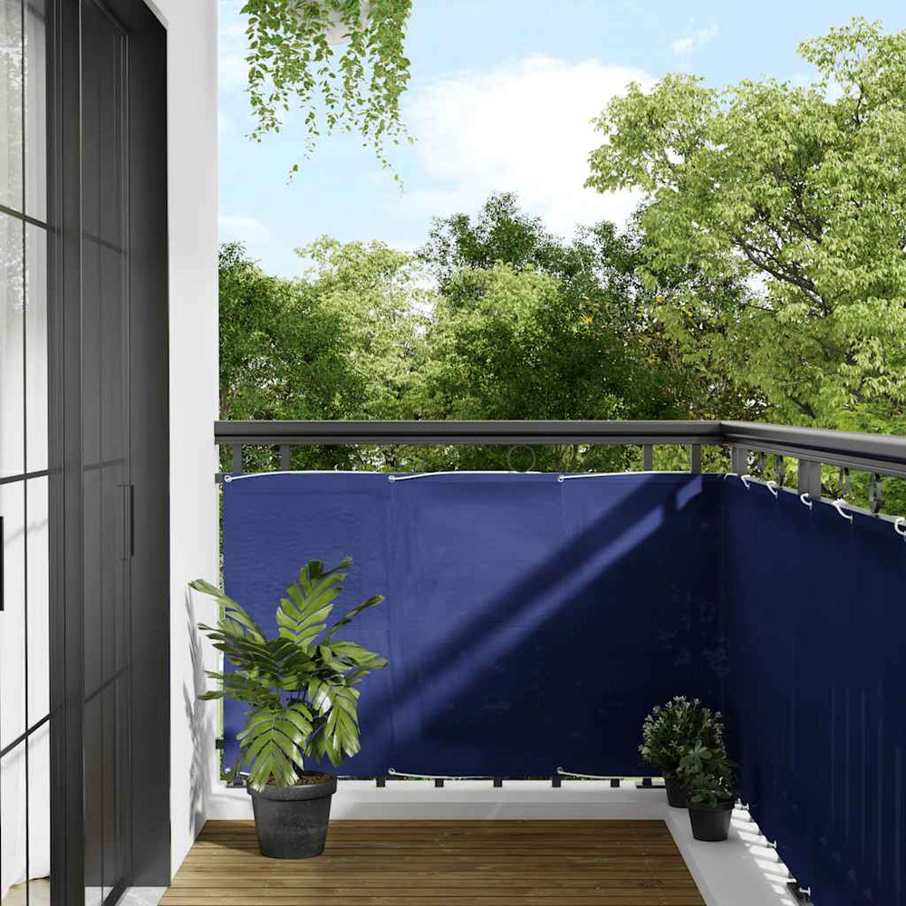 Balcony Privacy Screen, blue, 90x800cm, 100% oxford polyester