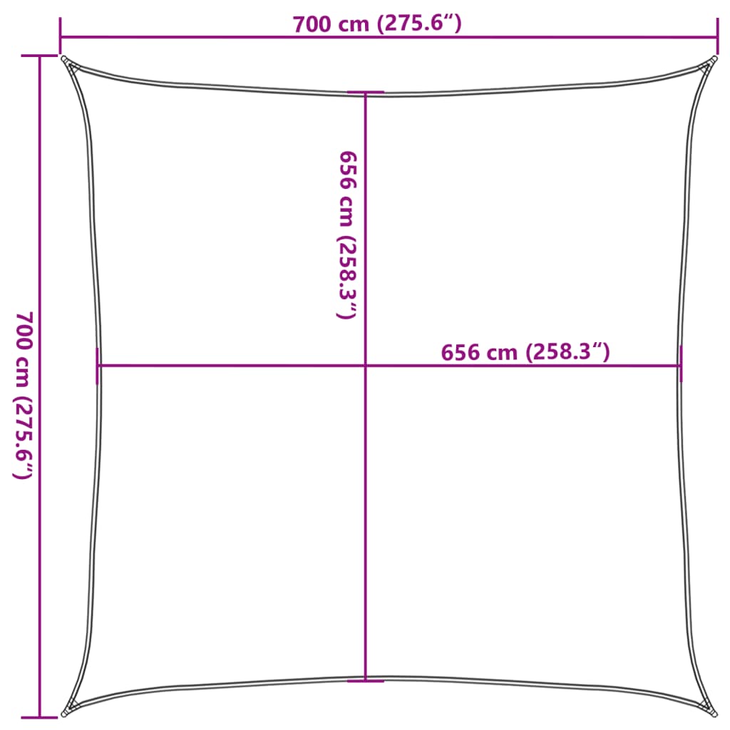 Saules bura, smilšu, 7x7m, 100% Oksfordas poliesteris