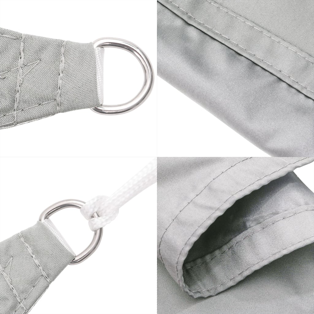 Sun sail, grey, 8x6m, 100% Oxford polyester