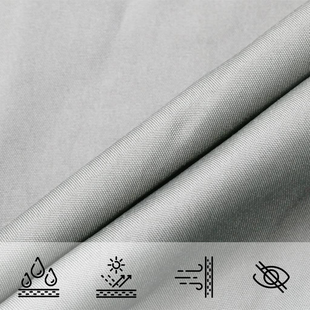 Sun sail, gray, 5x6x6m, 100% oxford polyester