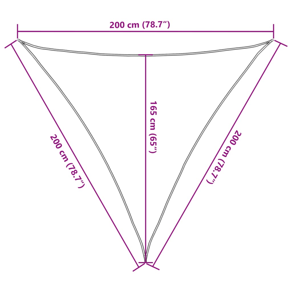 Burė nuo saulės, antracito, 2x2x2m, 100% oksfordo poliesteris