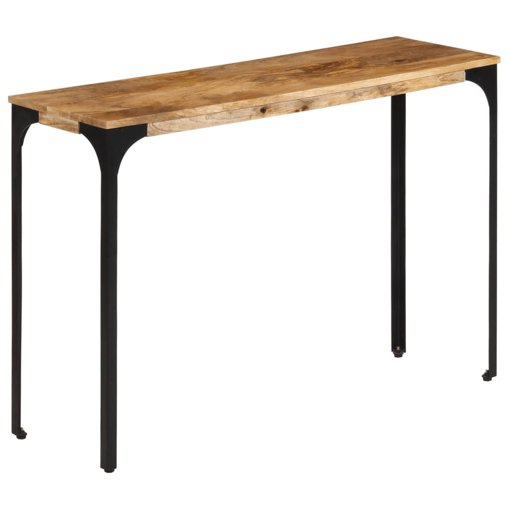 Konsolinis staliukas, rudas, 110x35x76cm, mango mediena/geležis