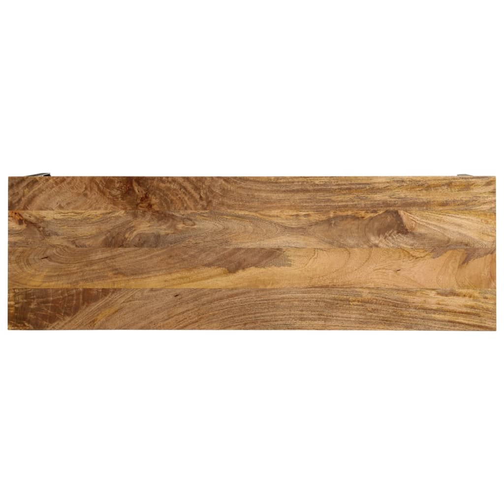 Konsolinis staliukas, rudas, 110x35x76cm, mango mediena/geležis