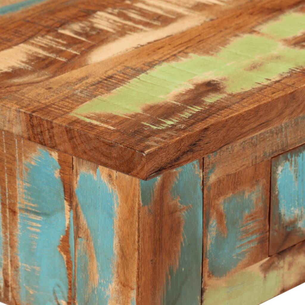 Konsolinis staliukas, 110x30x76cm, perdirbtos medienos masyvas