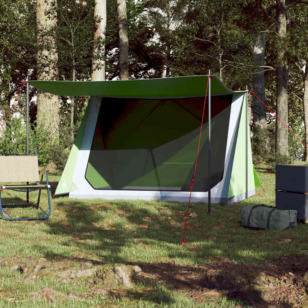Camping tent, green, two-person, waterproof