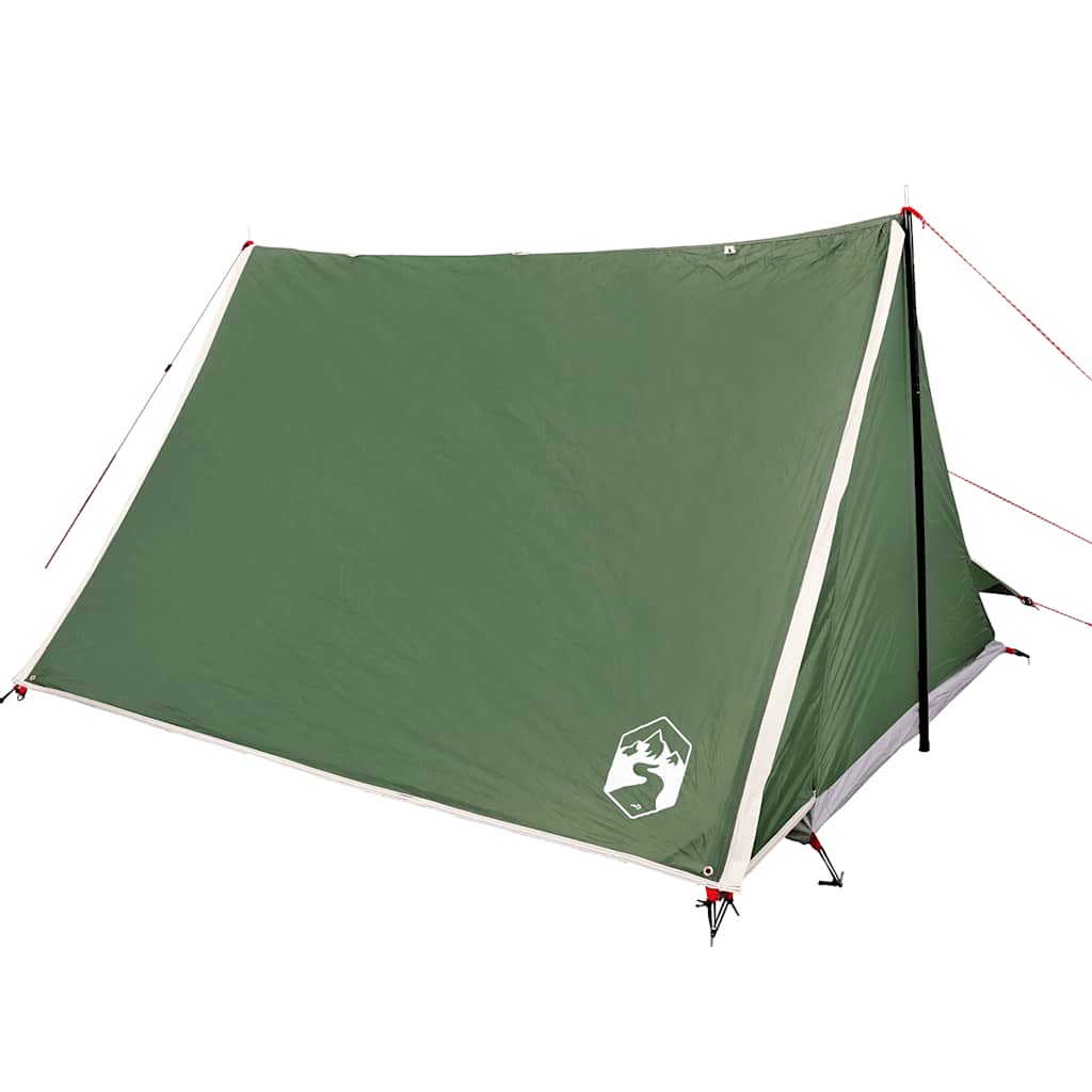 Camping tent, green, two-person, waterproof